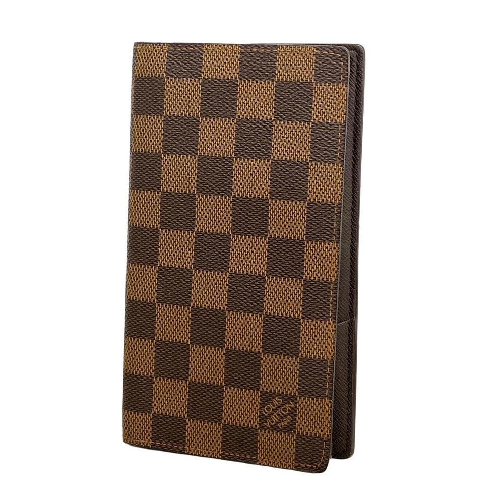 Louis Vuitton Long Wallet Damier Portefeuille Columbus Ebene Brown